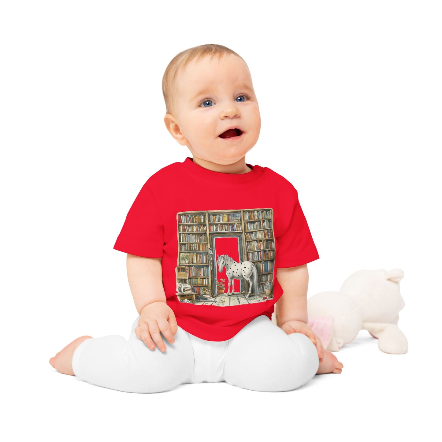 Horse in a Library - Toddler T-shirt