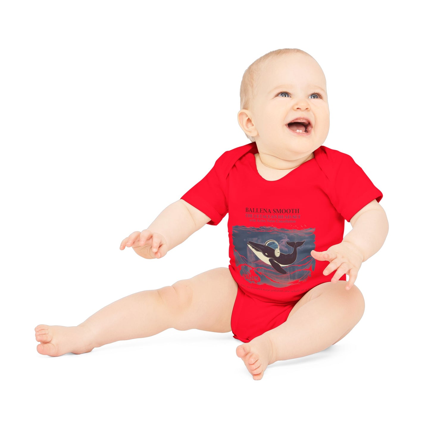 Whale Headphone - Infant Bodysuit Organic
