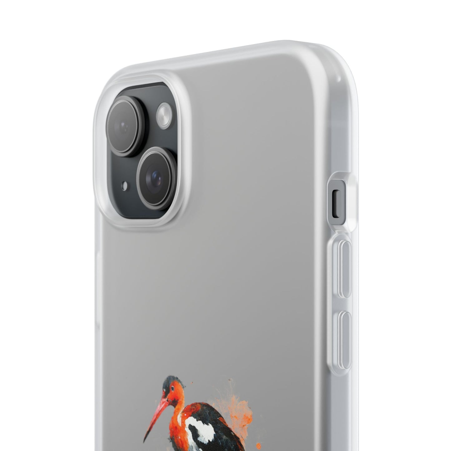 Bird Watercolor Phone Case — Painted Water Bird Flexi Case