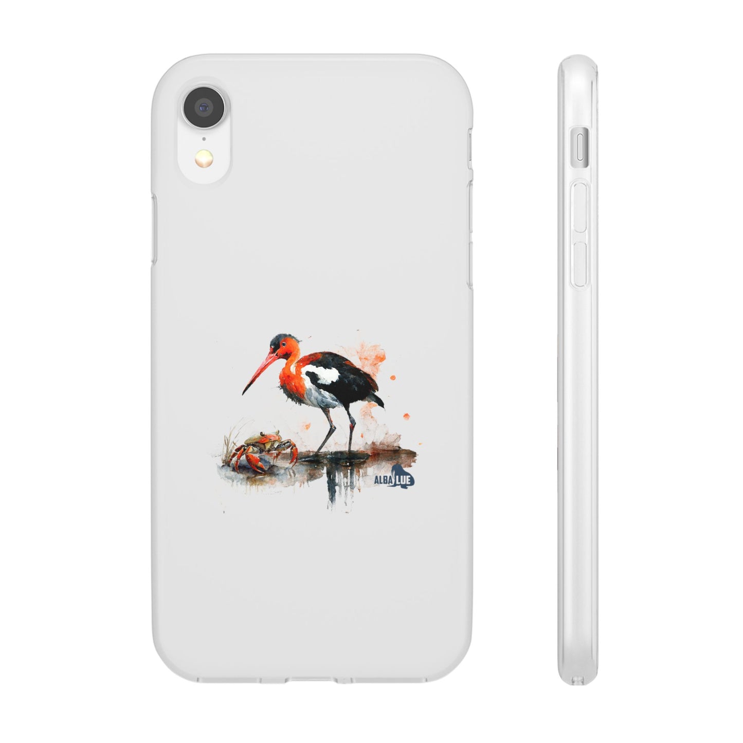 Bird Watercolor Phone Case — Painted Water Bird Flexi Case