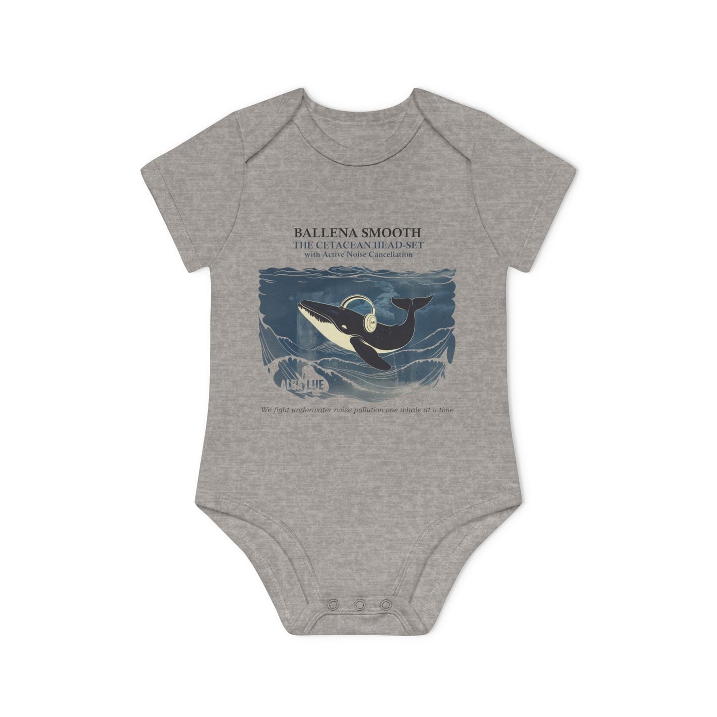 Whale Headphone - Infant Bodysuit Organic
