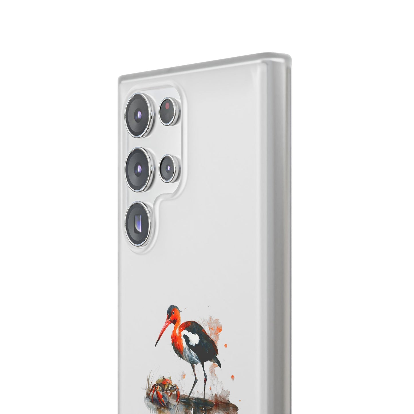 Bird Watercolor Phone Case — Painted Water Bird Flexi Case