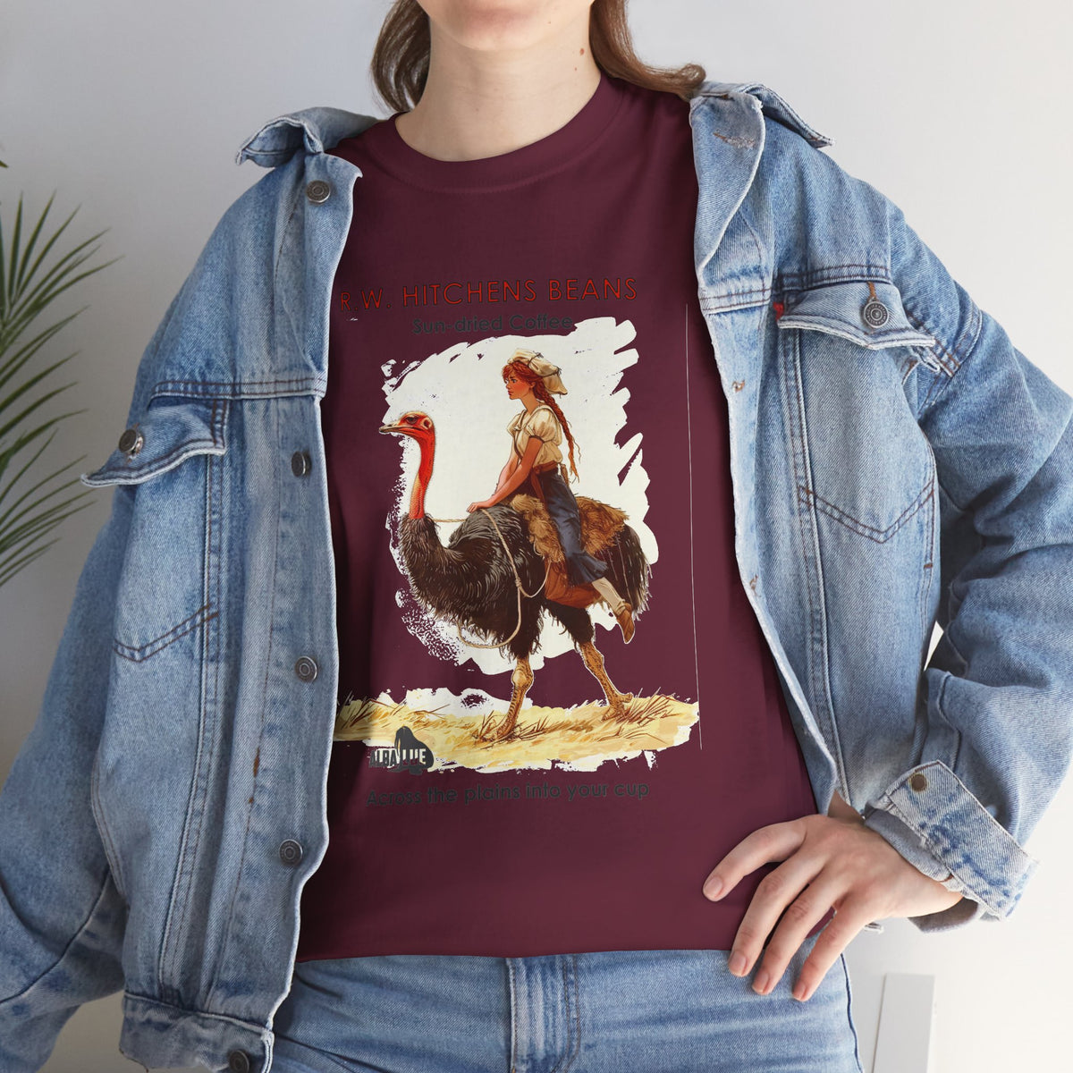 Vintage Ostrich Coffee Ad - T-Shirt