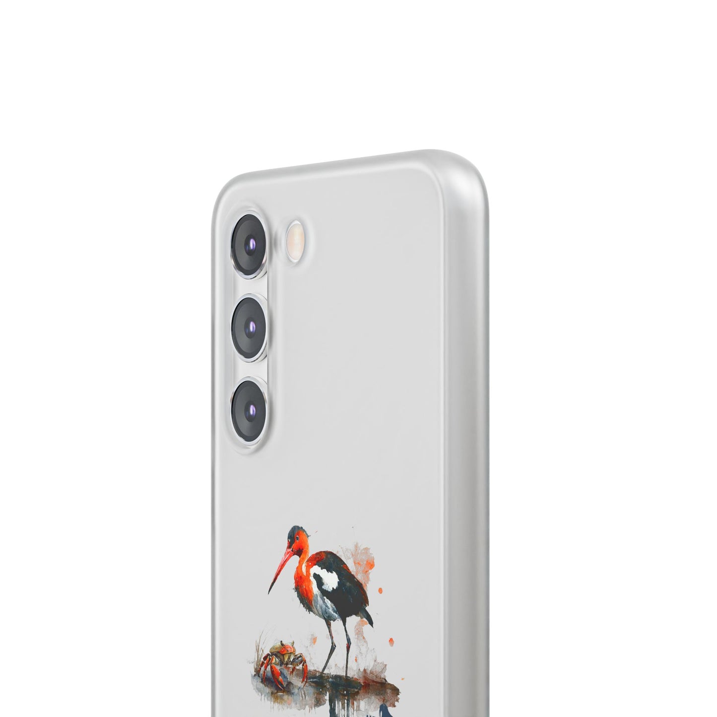 Bird Watercolor Phone Case — Painted Water Bird Flexi Case