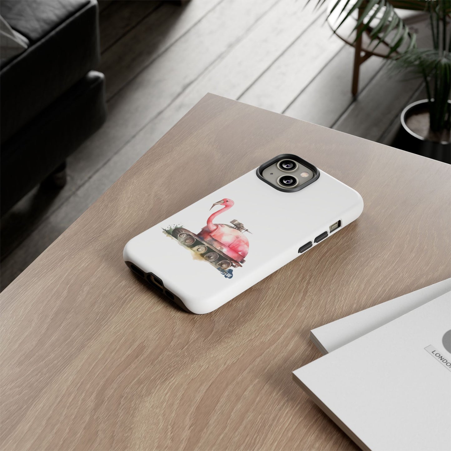 Phone Case — Flamingo Tank Illustration