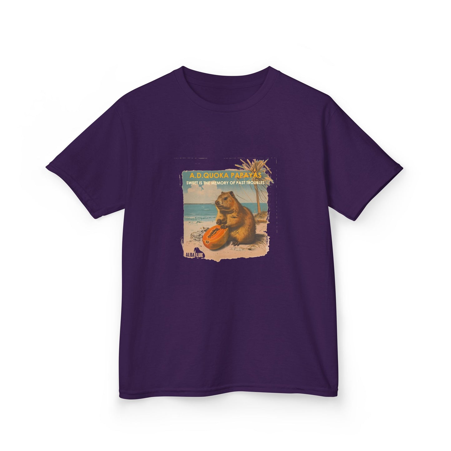 Retro A.D. Quokka Papayas - Kids T-Shirt