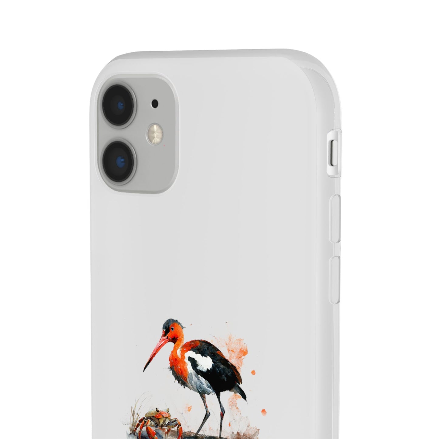Bird Watercolor Phone Case — Painted Water Bird Flexi Case