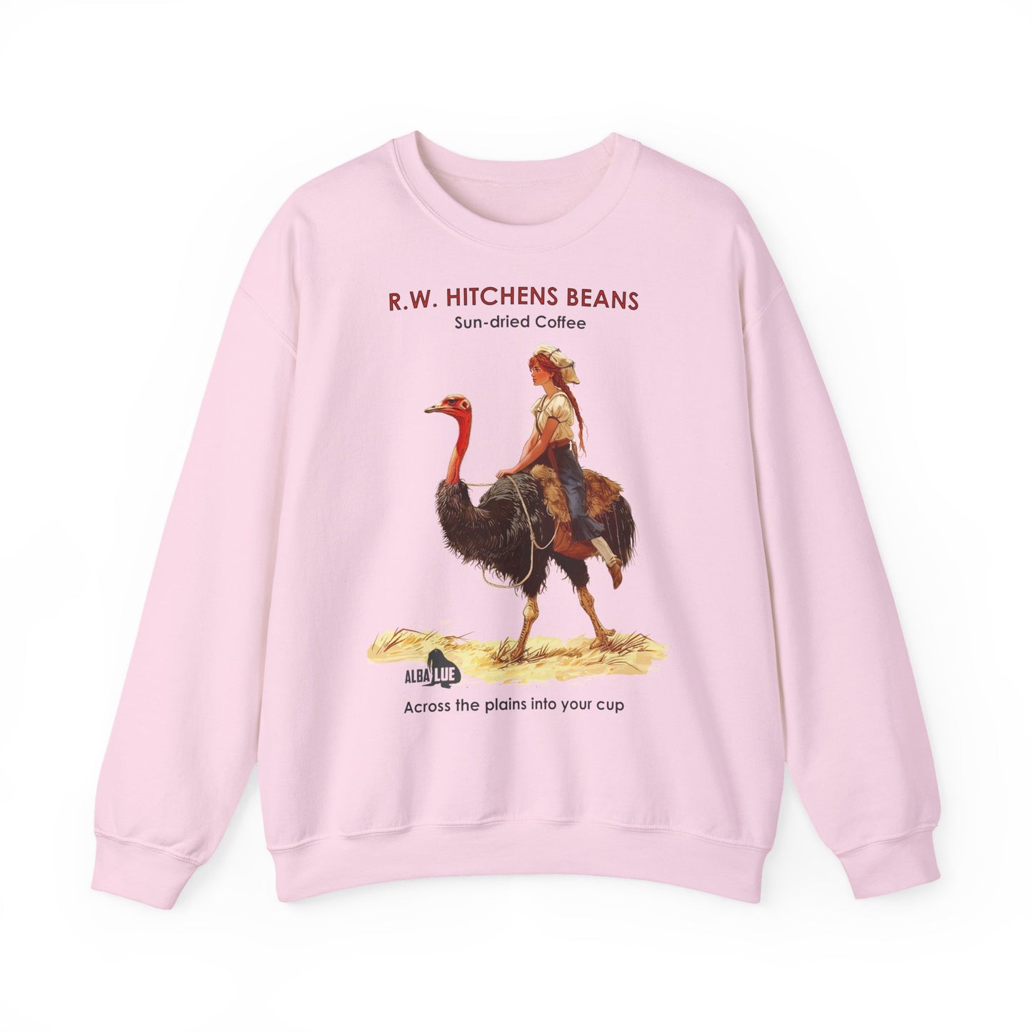 Vintage Ostrich Coffee Ad - Crewneck Sweatshirt