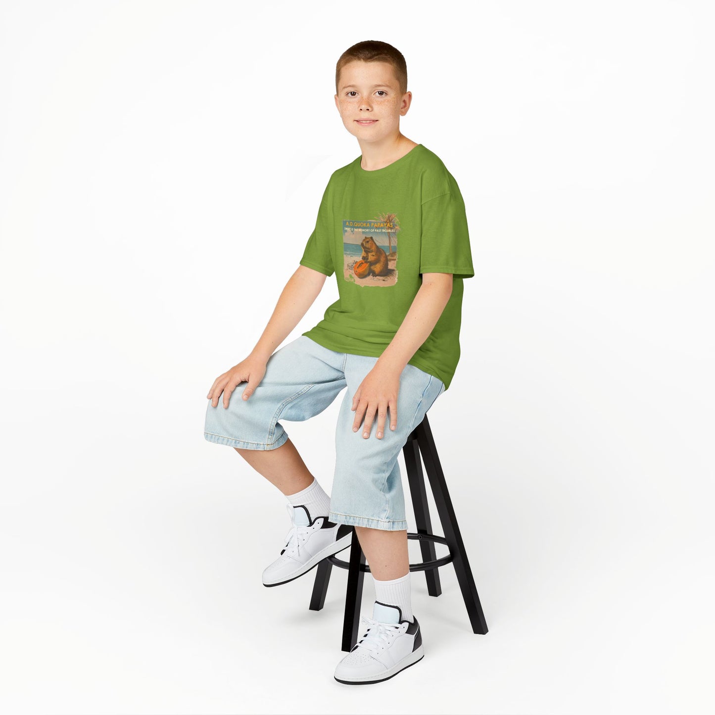 Retro A.D. Quokka Papayas - Kids T-Shirt