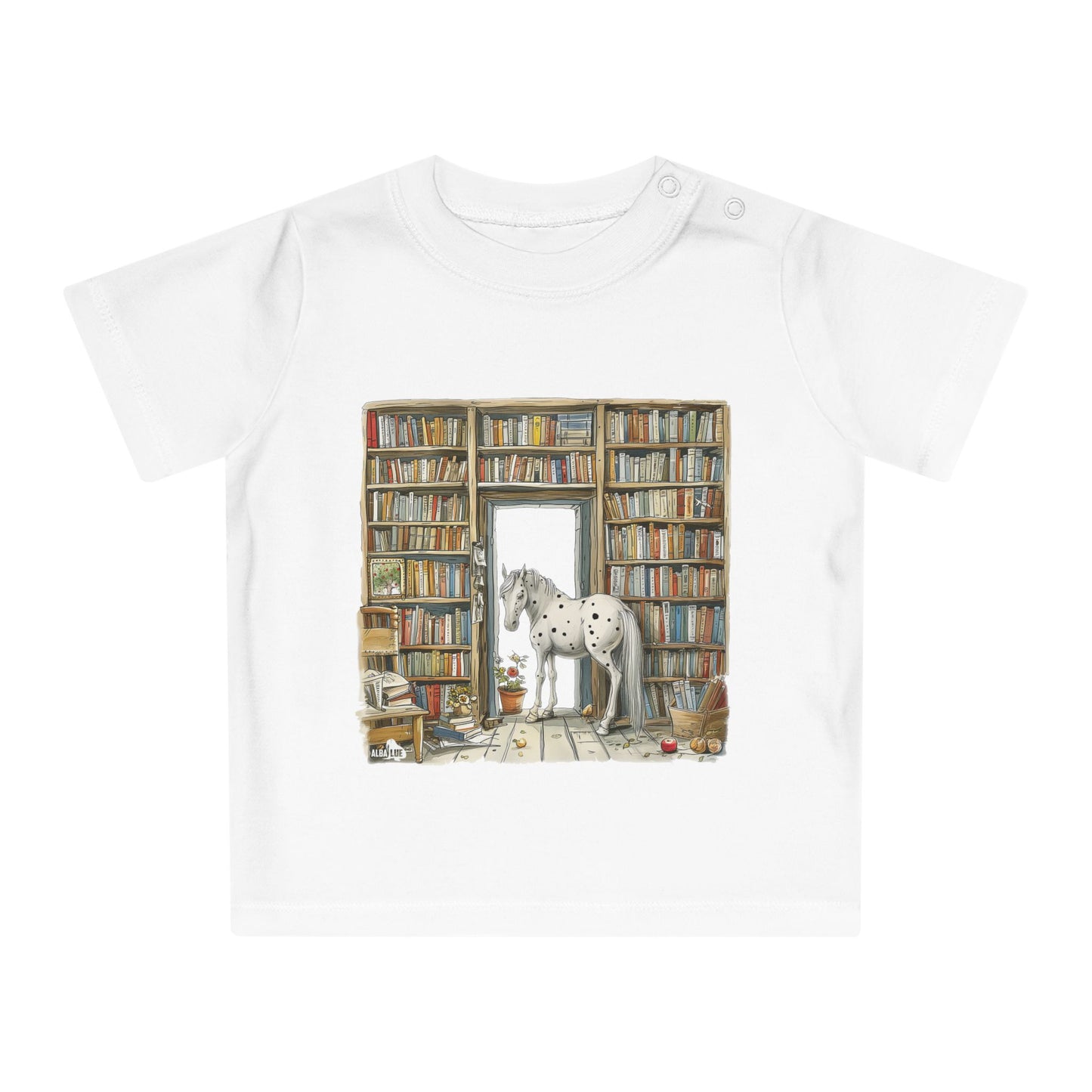 Horse in a Library - Toddler T-shirt