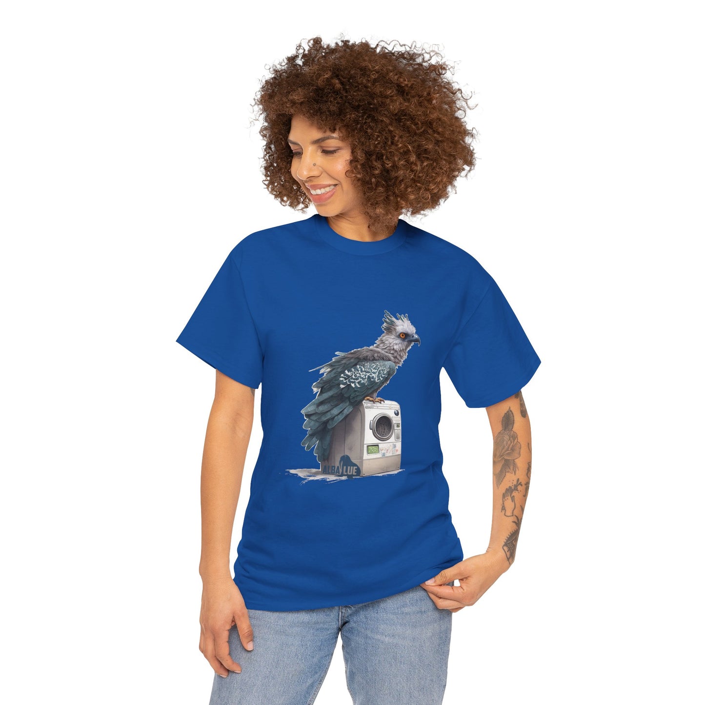 Harpy Eagle Sitting on a Washing Machine  - T-Shirt