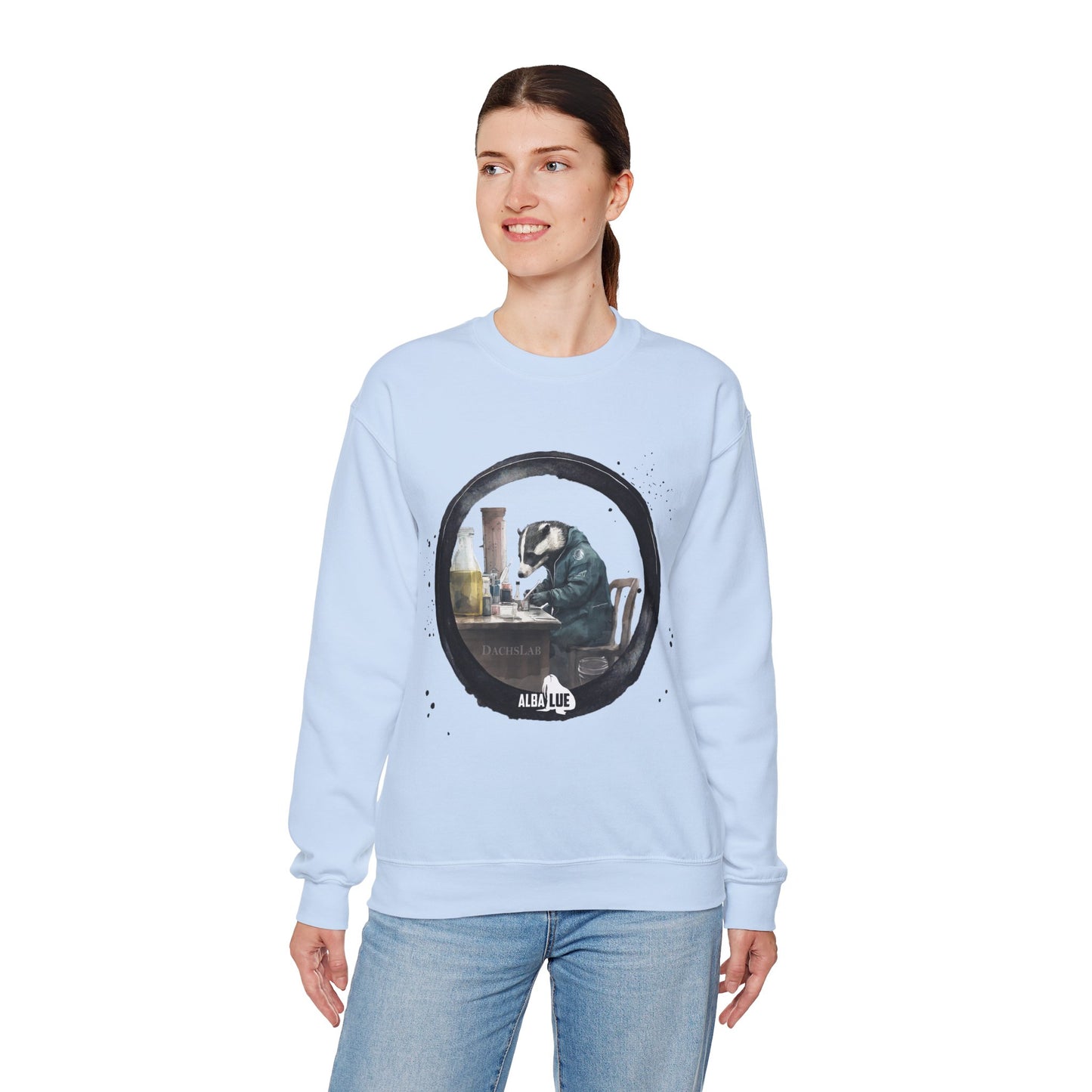 Badger in a Lab - Crewneck Sweatshirt