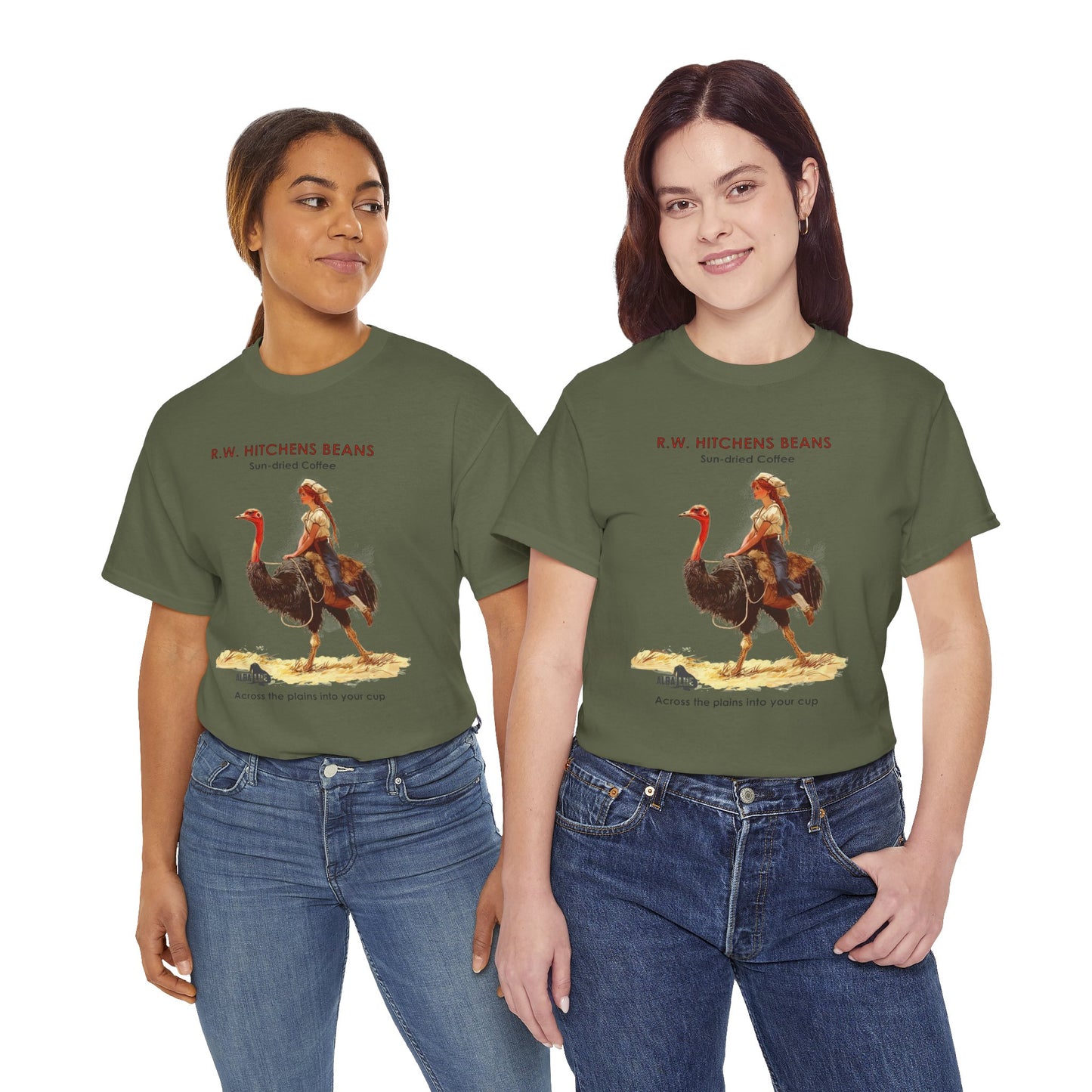 Vintage Ostrich Coffee Ad - T-Shirt