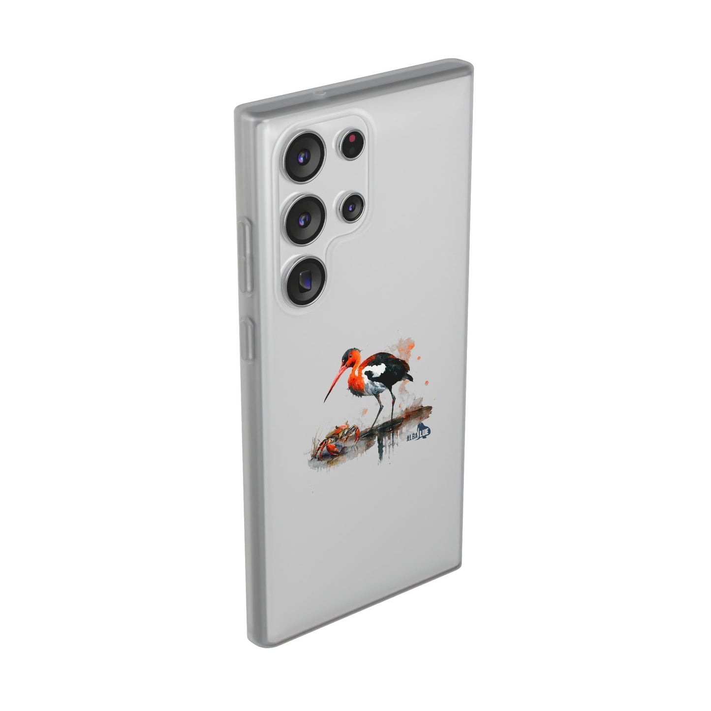 Bird Watercolor Phone Case — Painted Water Bird Flexi Case