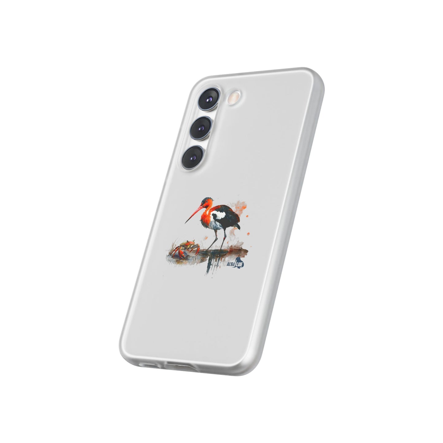 Bird Watercolor Phone Case — Painted Water Bird Flexi Case