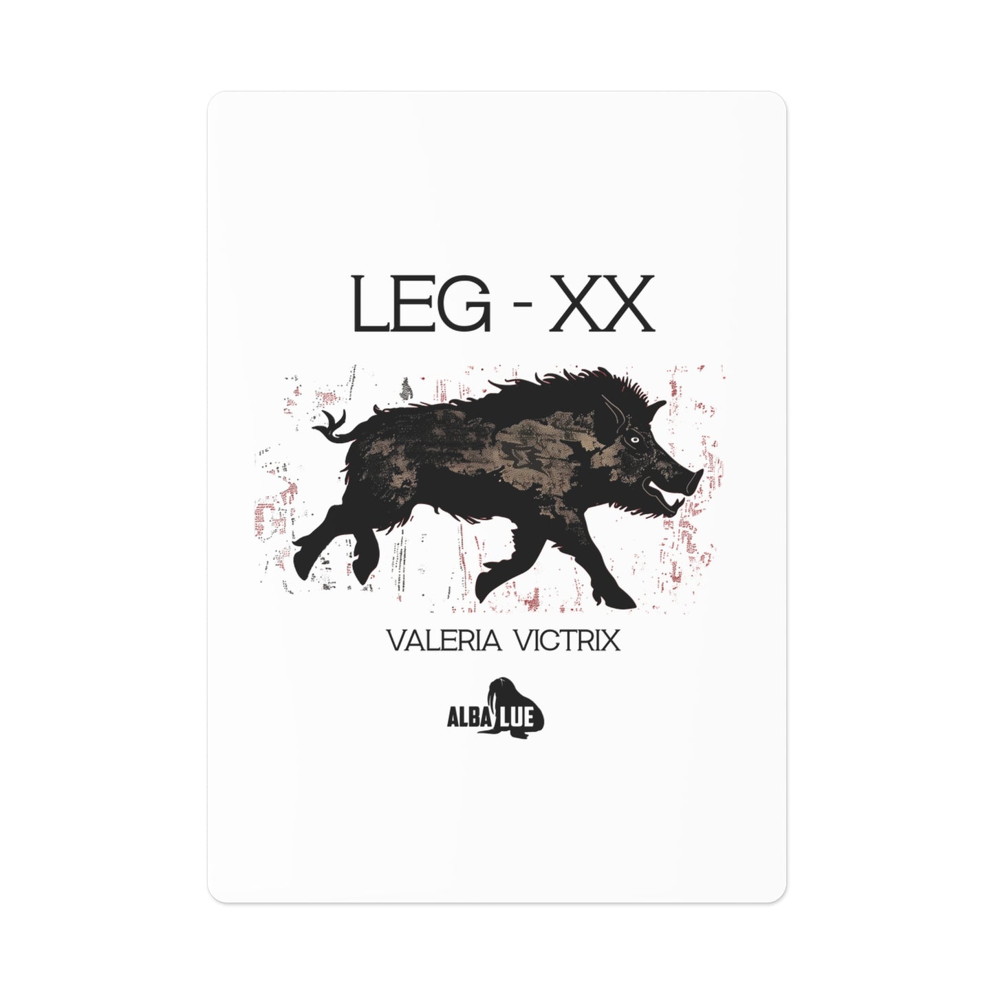 Wild Boar LEG - XX VALERIA VICTRIX - Poker Cards