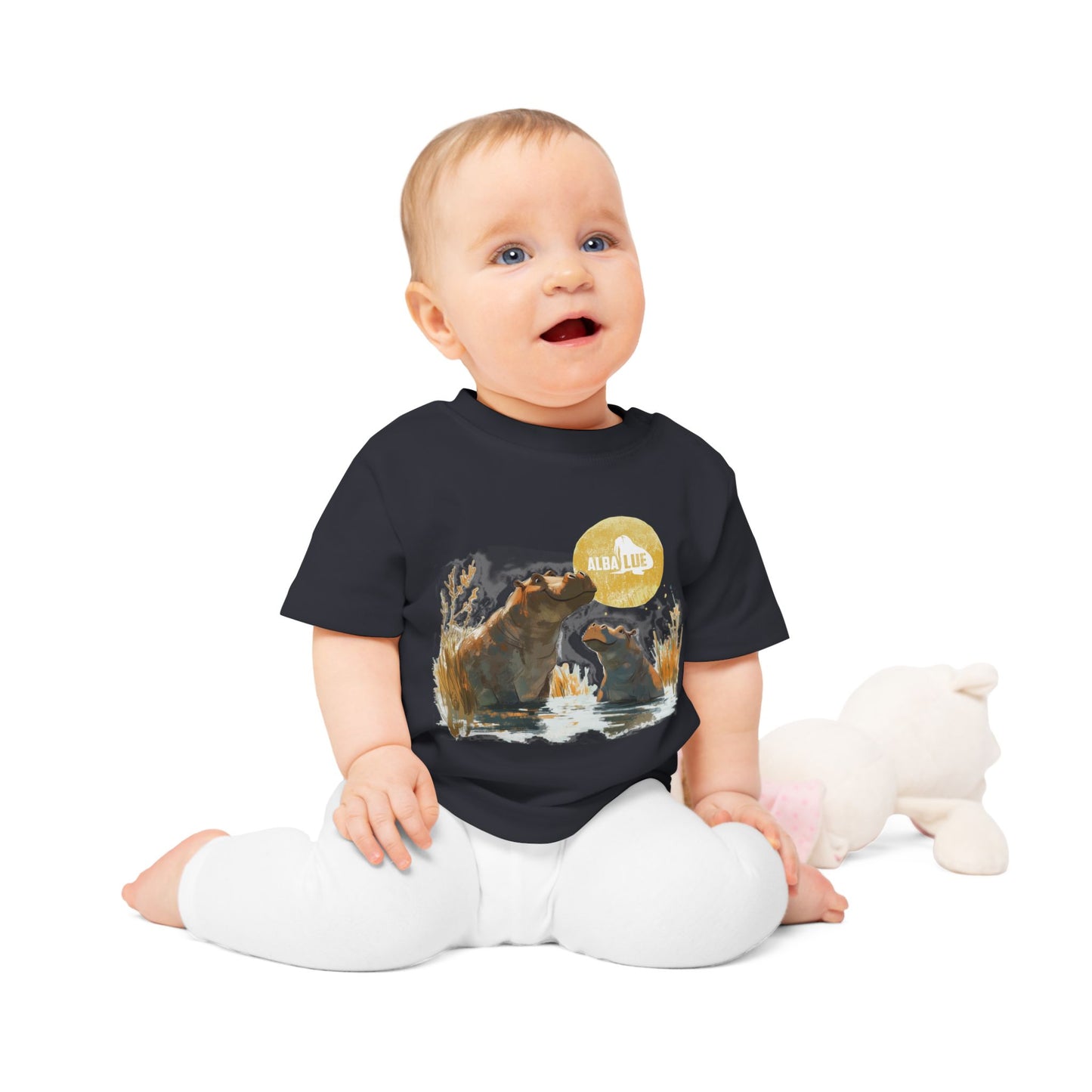 Two Hippos in Water - Toddler T-shirt