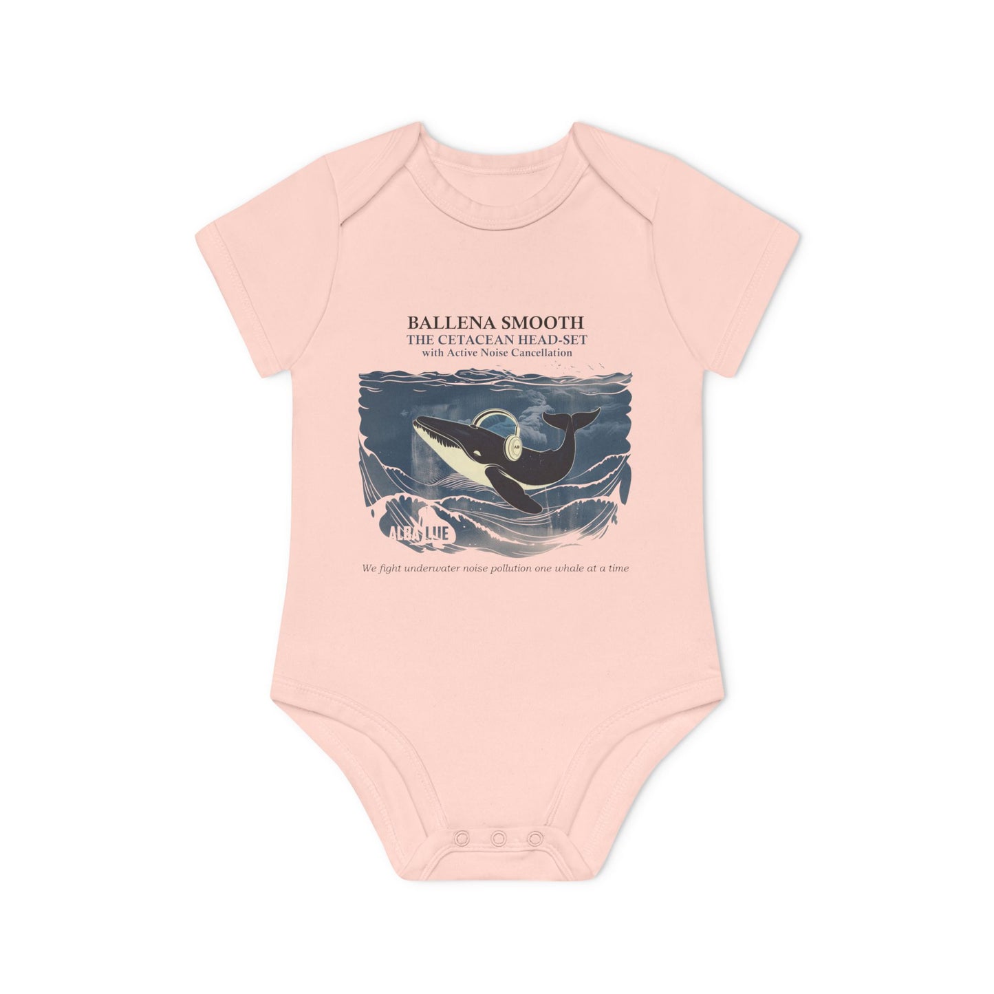 Whale Headphone - Infant Bodysuit Organic