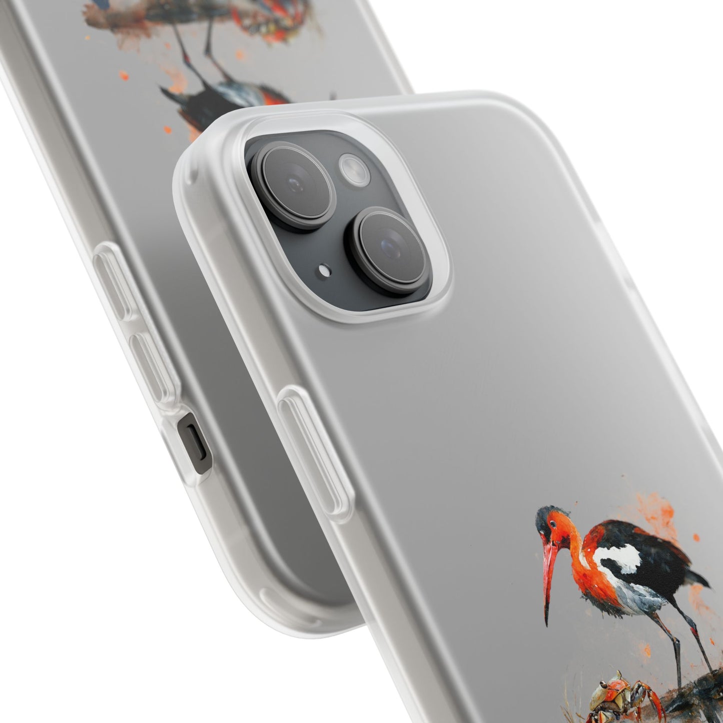 Bird Watercolor Phone Case — Painted Water Bird Flexi Case