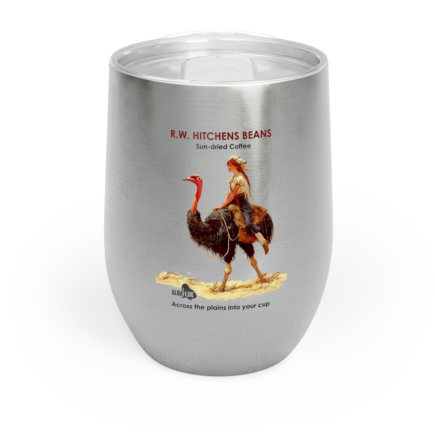 Vintage Ostrich Coffee Ad - Chill Wine Tumbler