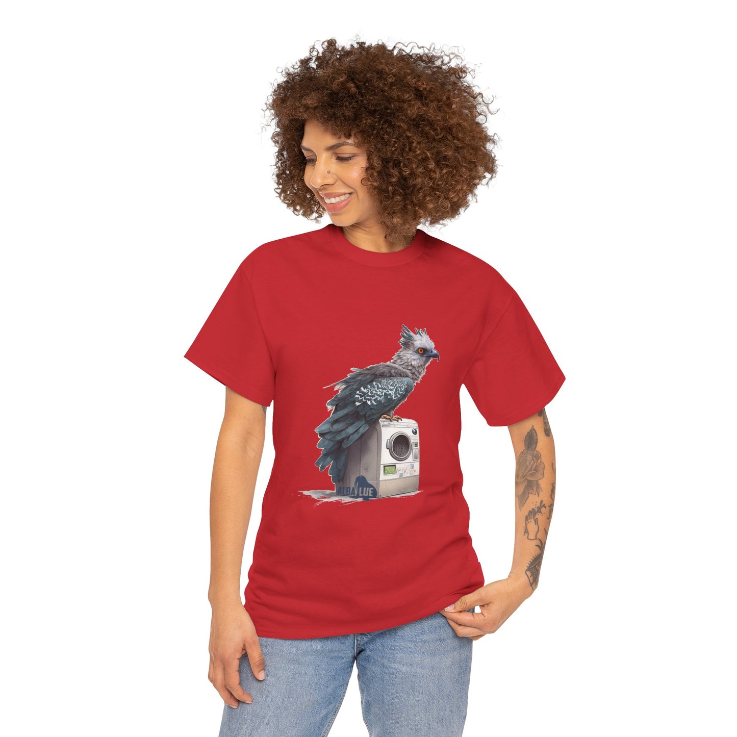 Harpy Eagle Sitting on a Washing Machine  - T-Shirt