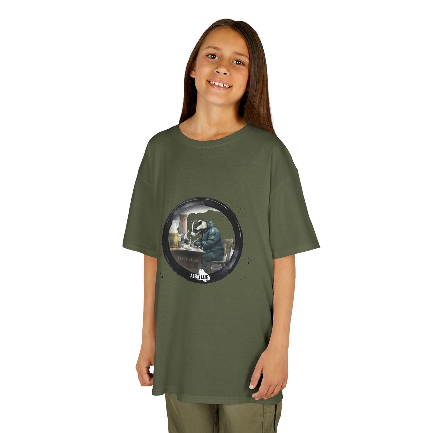 Badger in a Lab — Kids T-shirt