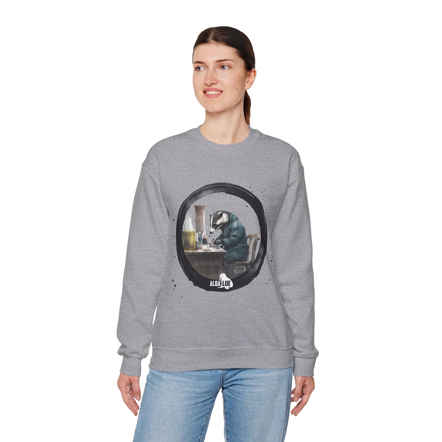 Badger in a Lab - Crewneck Sweatshirt