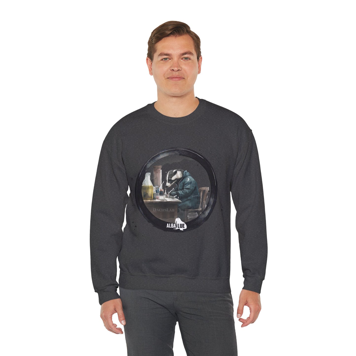Badger in a Lab - Crewneck Sweatshirt