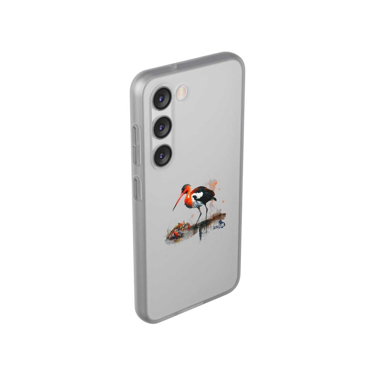 Bird Watercolor Phone Case — Painted Water Bird Flexi Case
