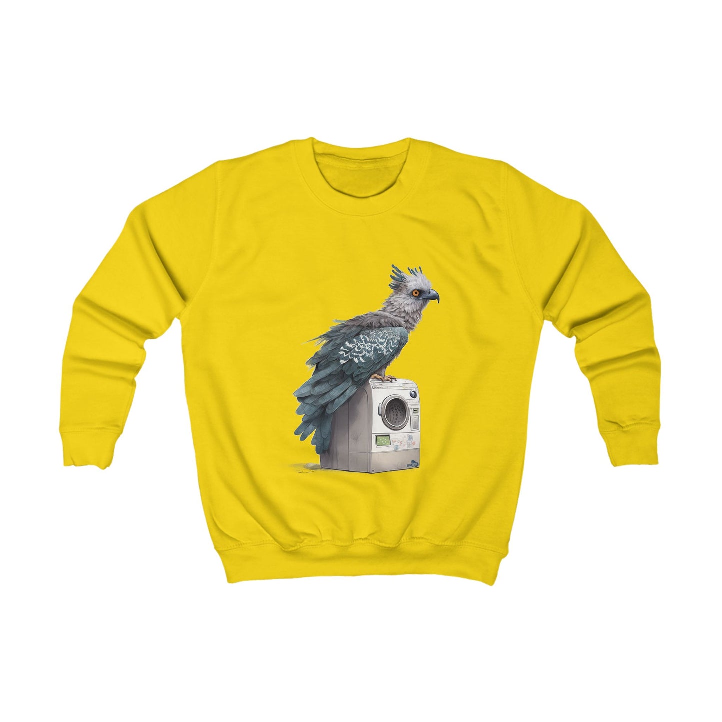 Harpy Eagle Sitting on a Washing Machine - Kids Sweatshirt