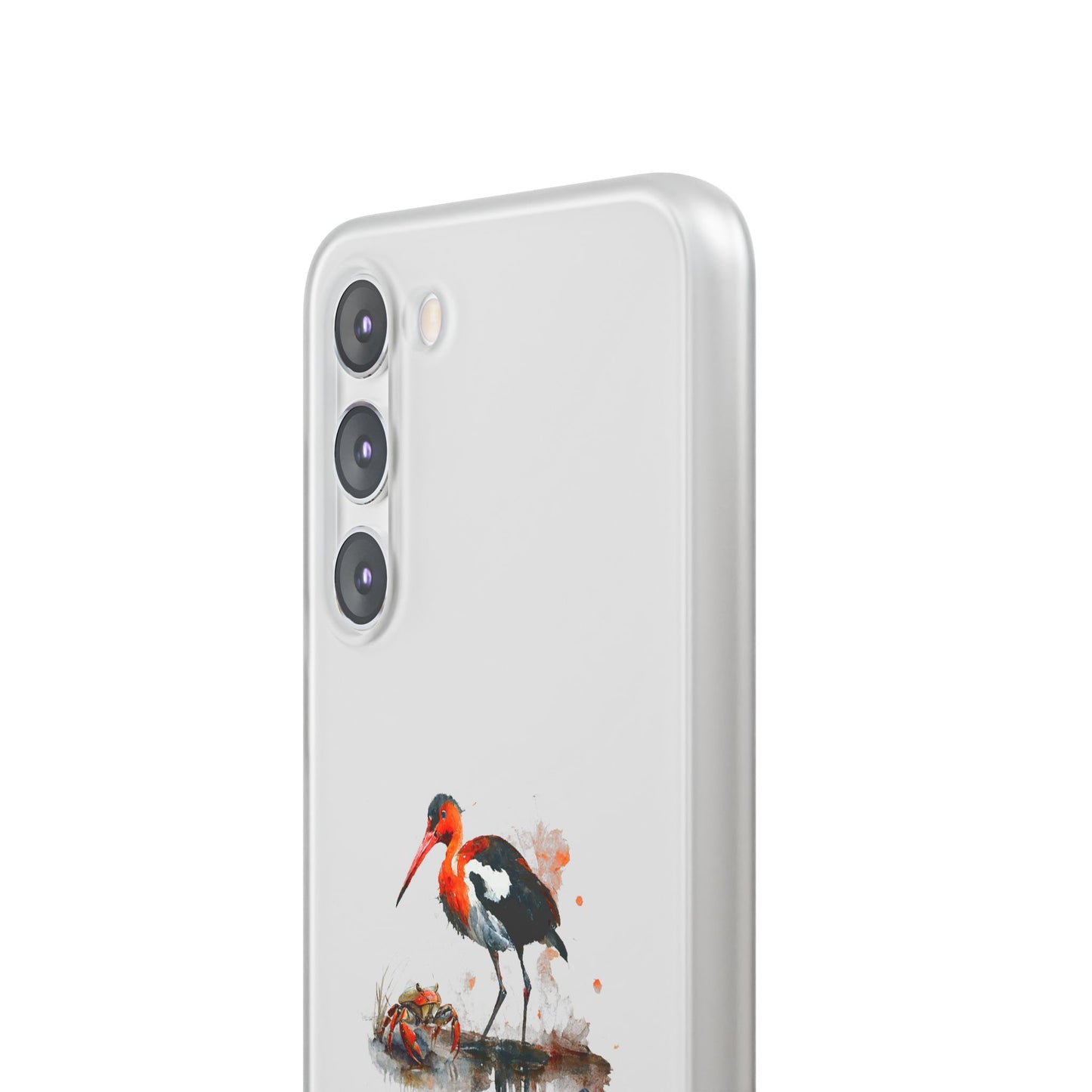 Bird Watercolor Phone Case — Painted Water Bird Flexi Case