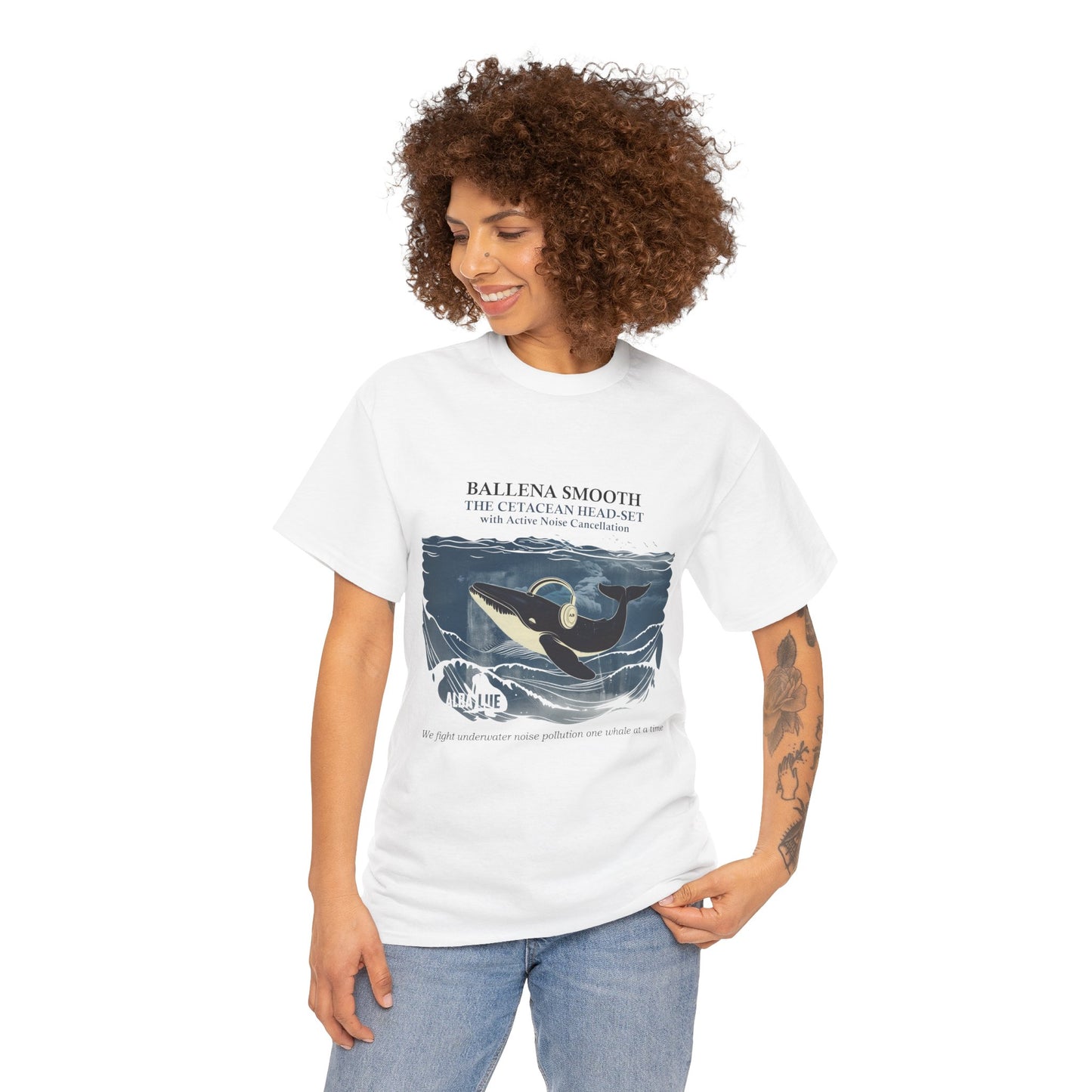 Whale Headphones - T-shirt