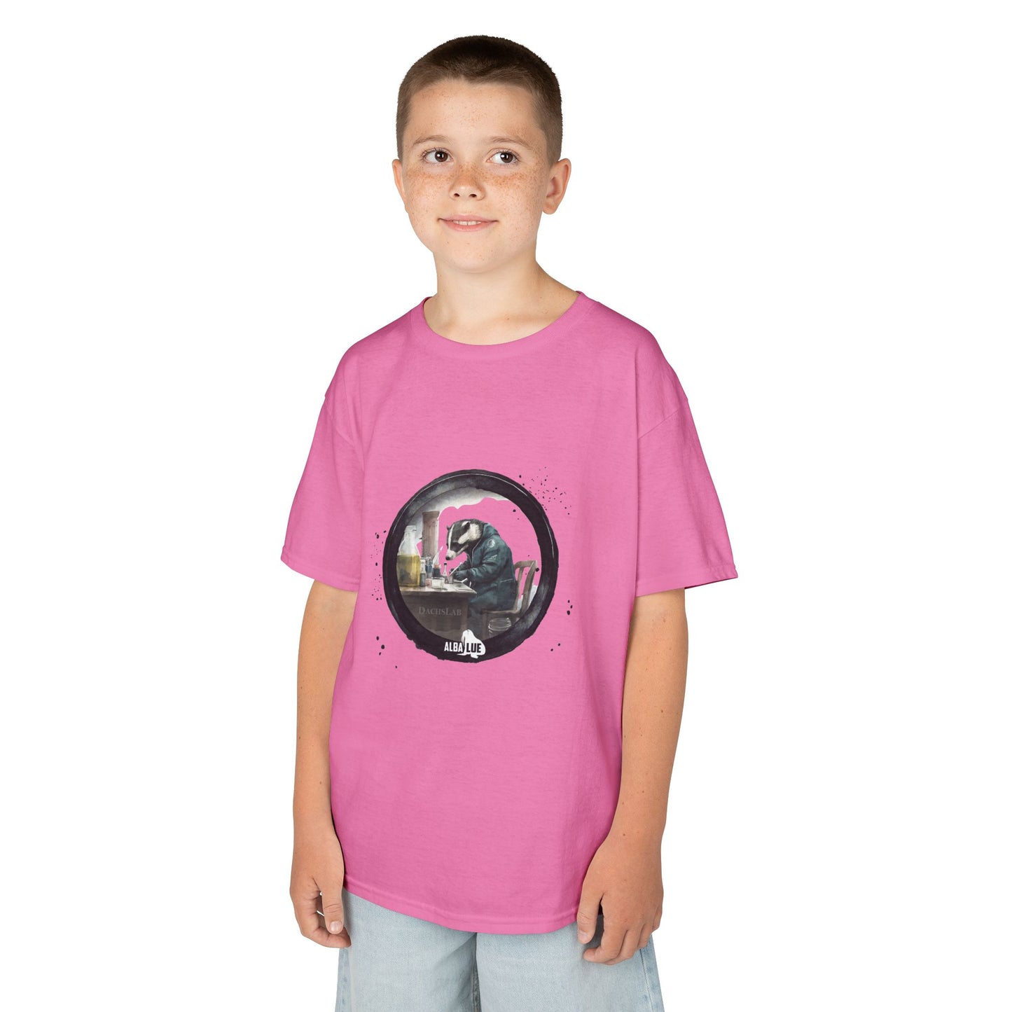 Badger in a Lab — Kids T-shirt
