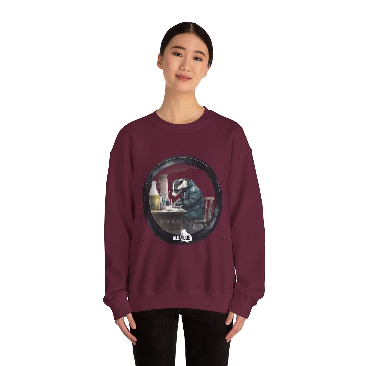 Badger in a Lab - Crewneck Sweatshirt