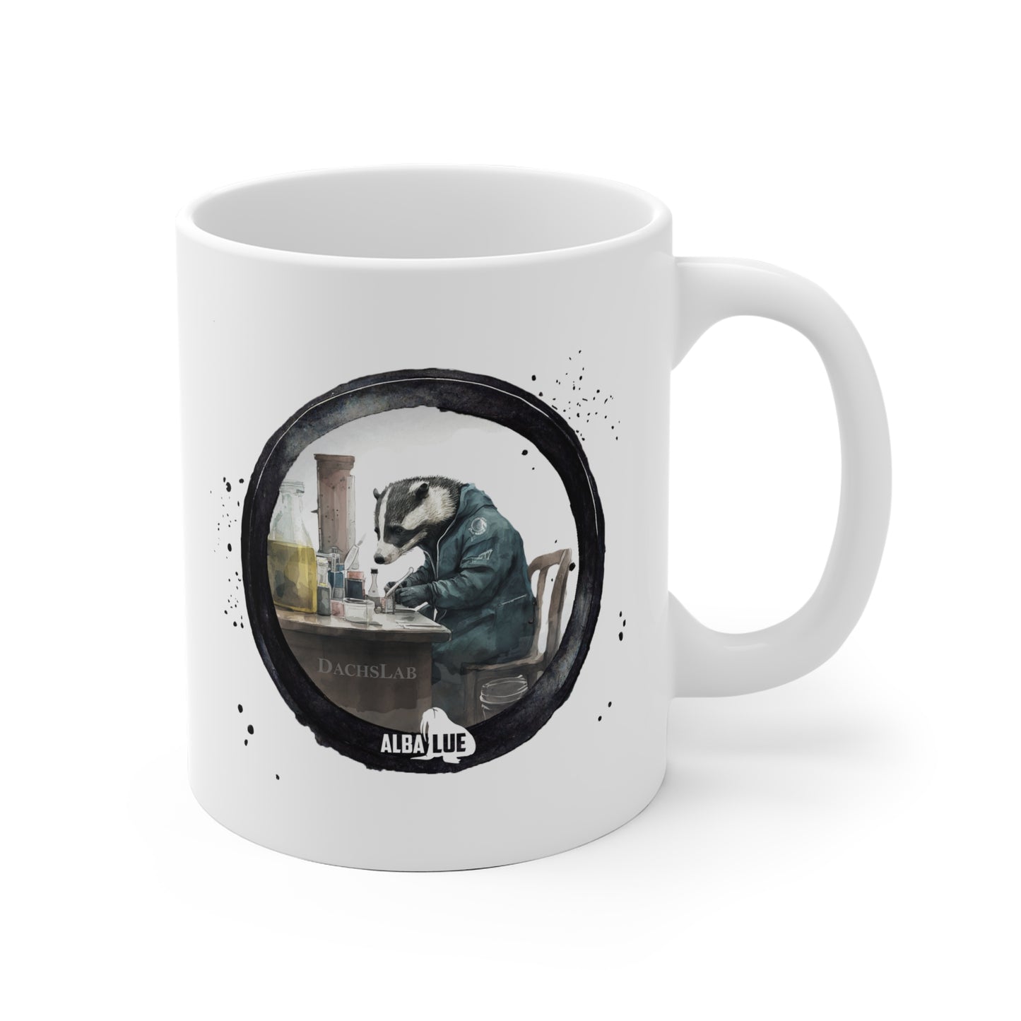 Badger in a Lab - Ceramic Mug