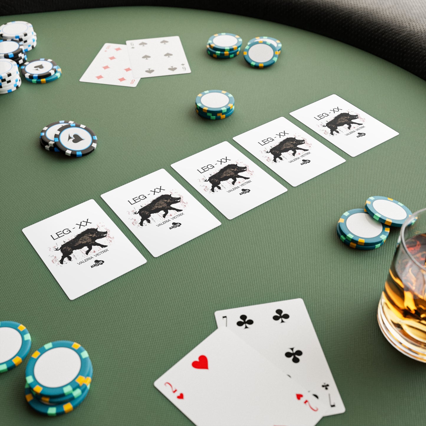 Wild Boar LEG - XX VALERIA VICTRIX - Poker Cards