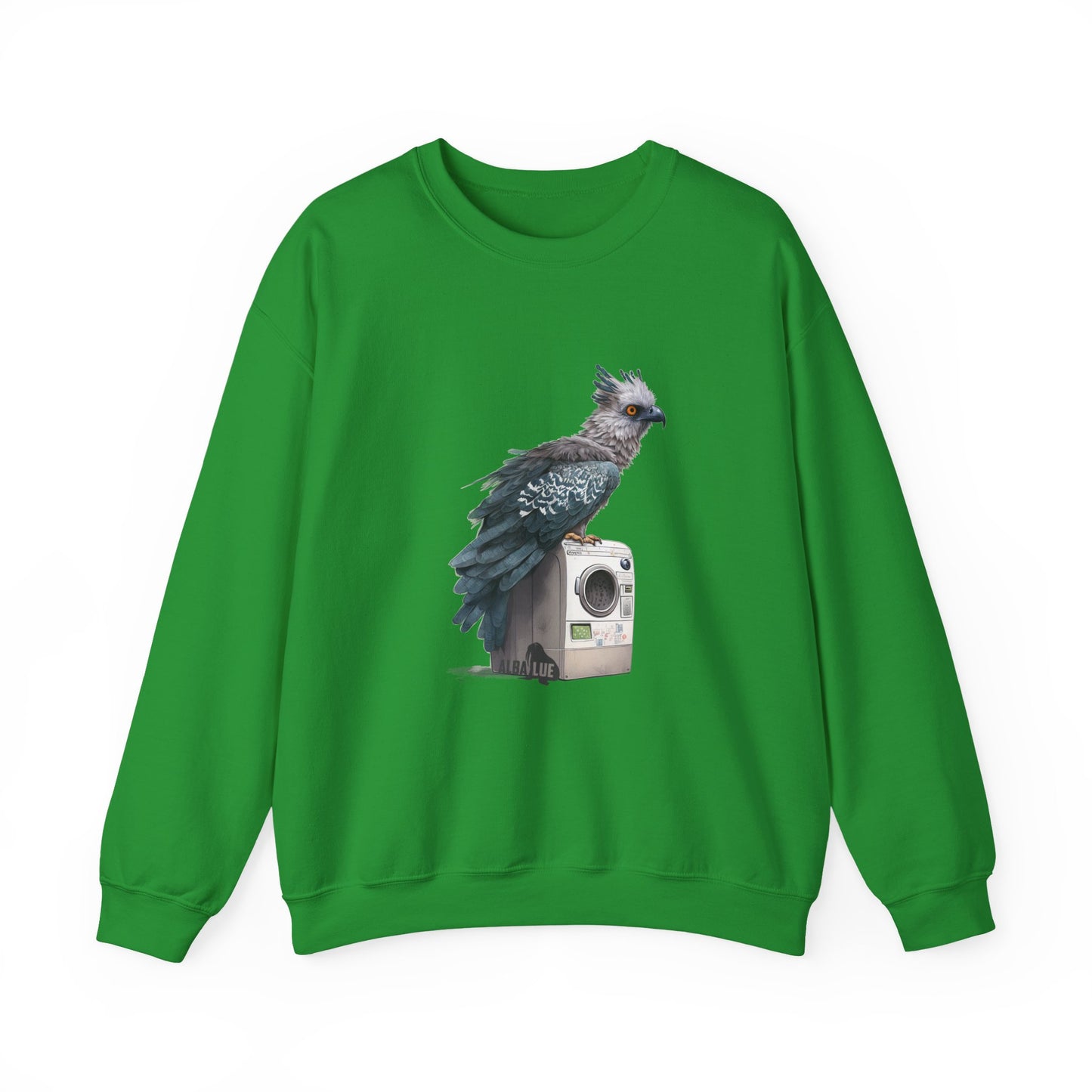 Harpy Eagle Sitting on a Washing Machine  - Crewneck Sweatshirt