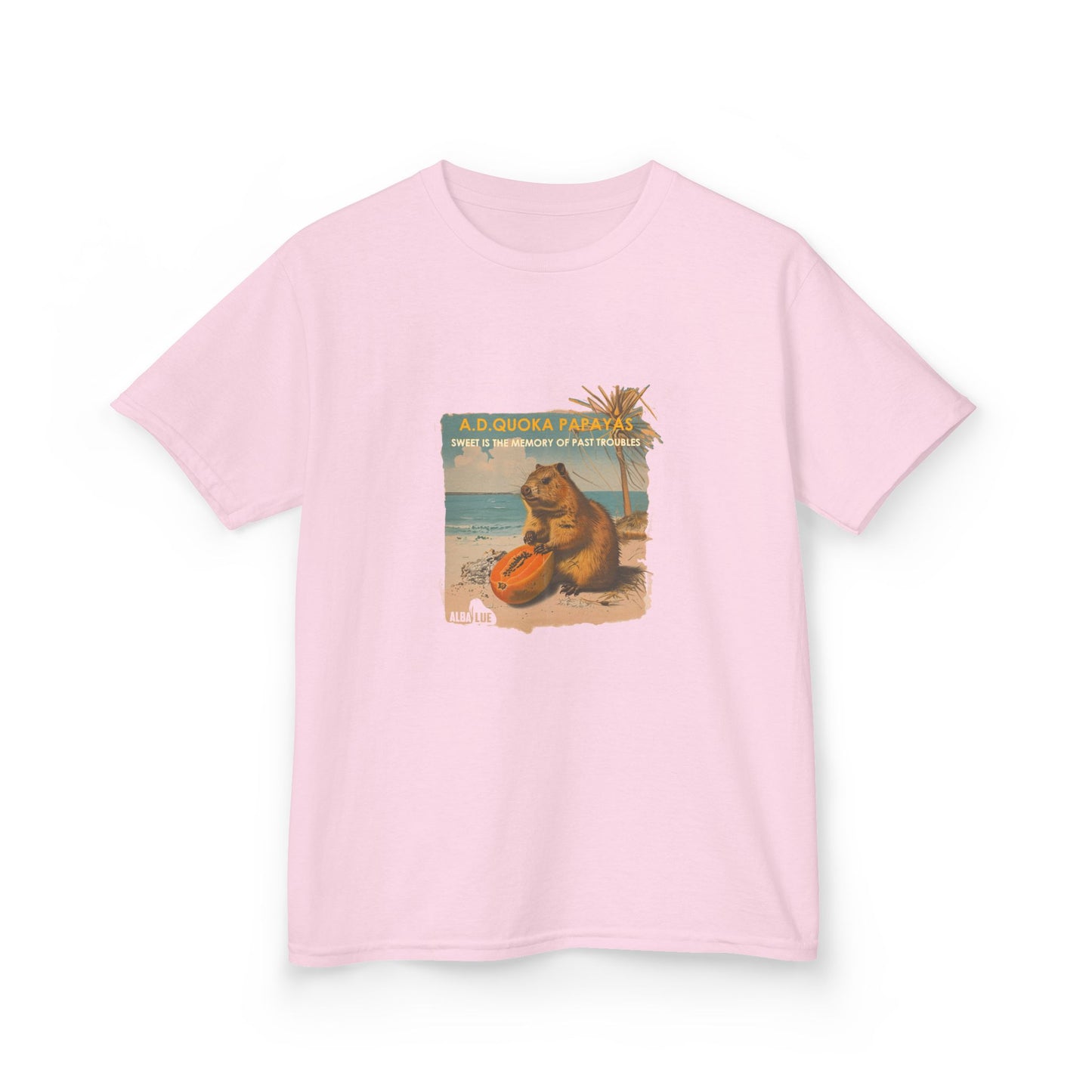 Retro A.D. Quokka Papayas - Kids T-Shirt