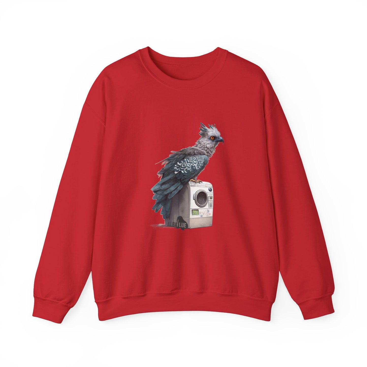 Harpy Eagle Sitting on a Washing Machine  - Crewneck Sweatshirt