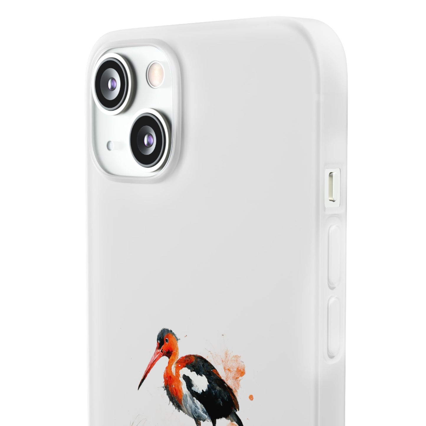 Bird Watercolor Phone Case — Painted Water Bird Flexi Case