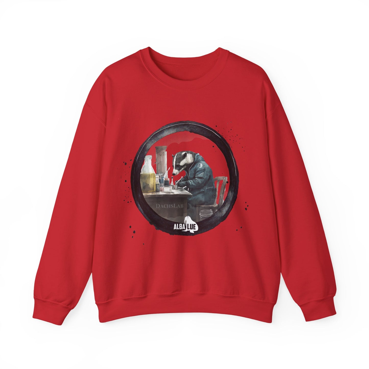 Badger in a Lab - Crewneck Sweatshirt