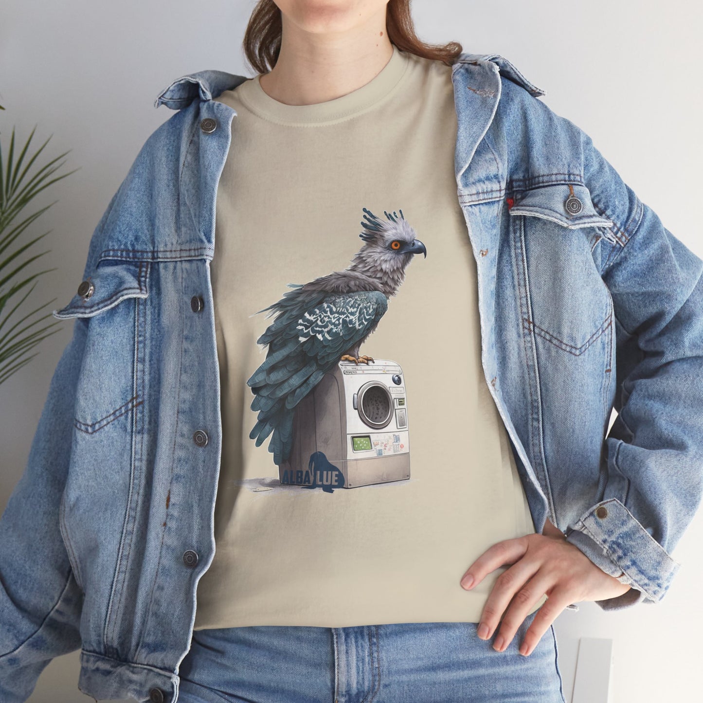 Harpy Eagle Sitting on a Washing Machine  - T-Shirt