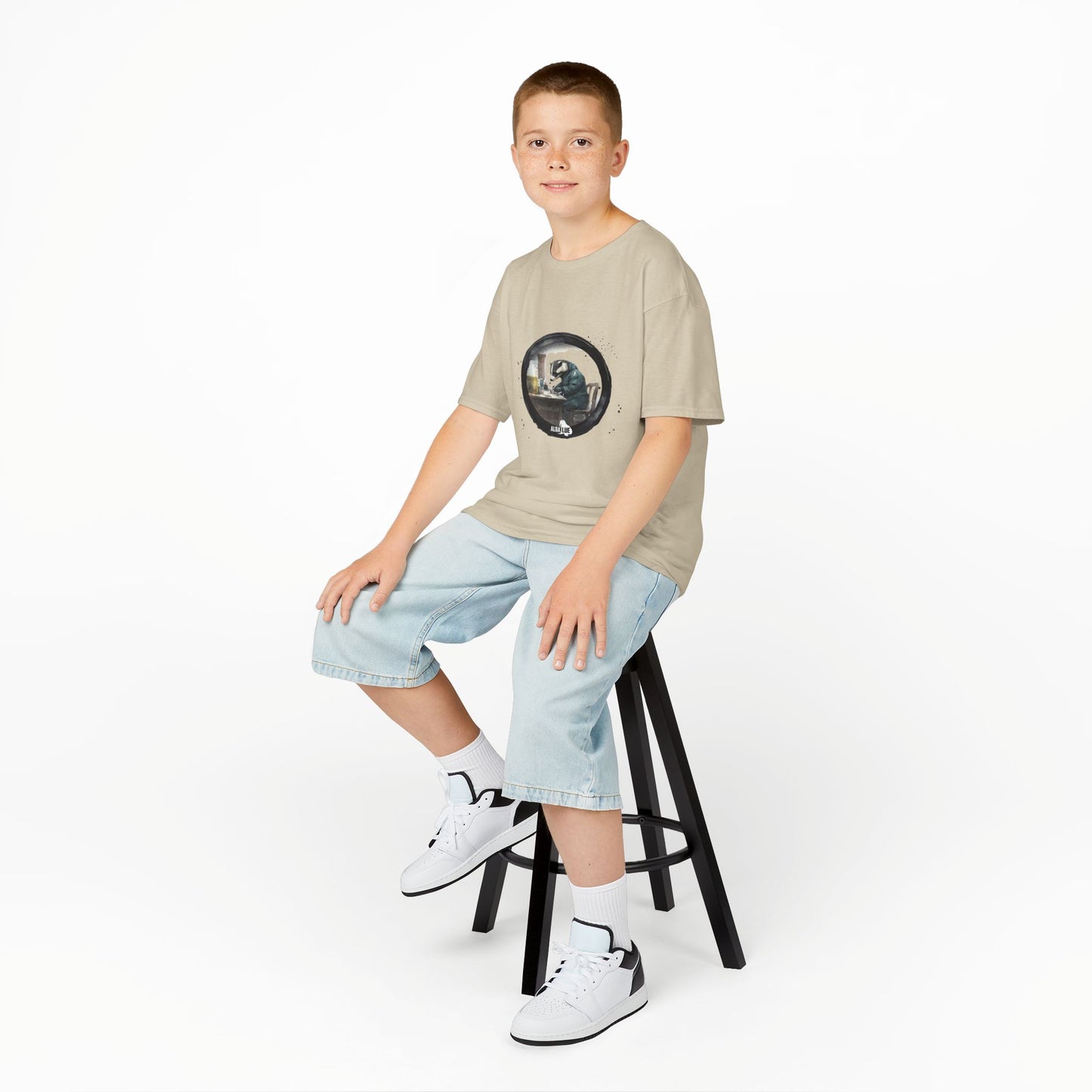 Badger in a Lab — Kids T-shirt