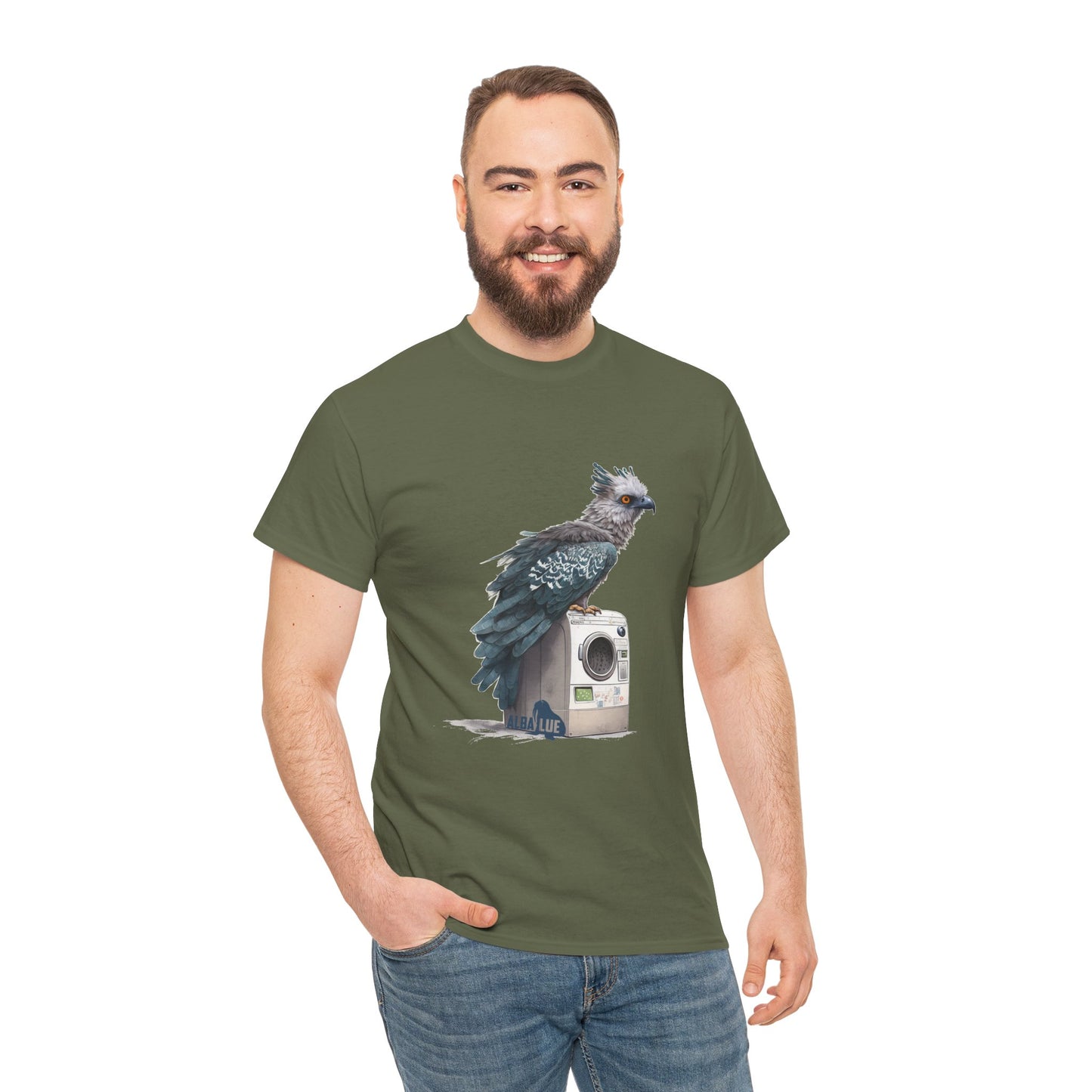 Harpy Eagle Sitting on a Washing Machine  - T-Shirt