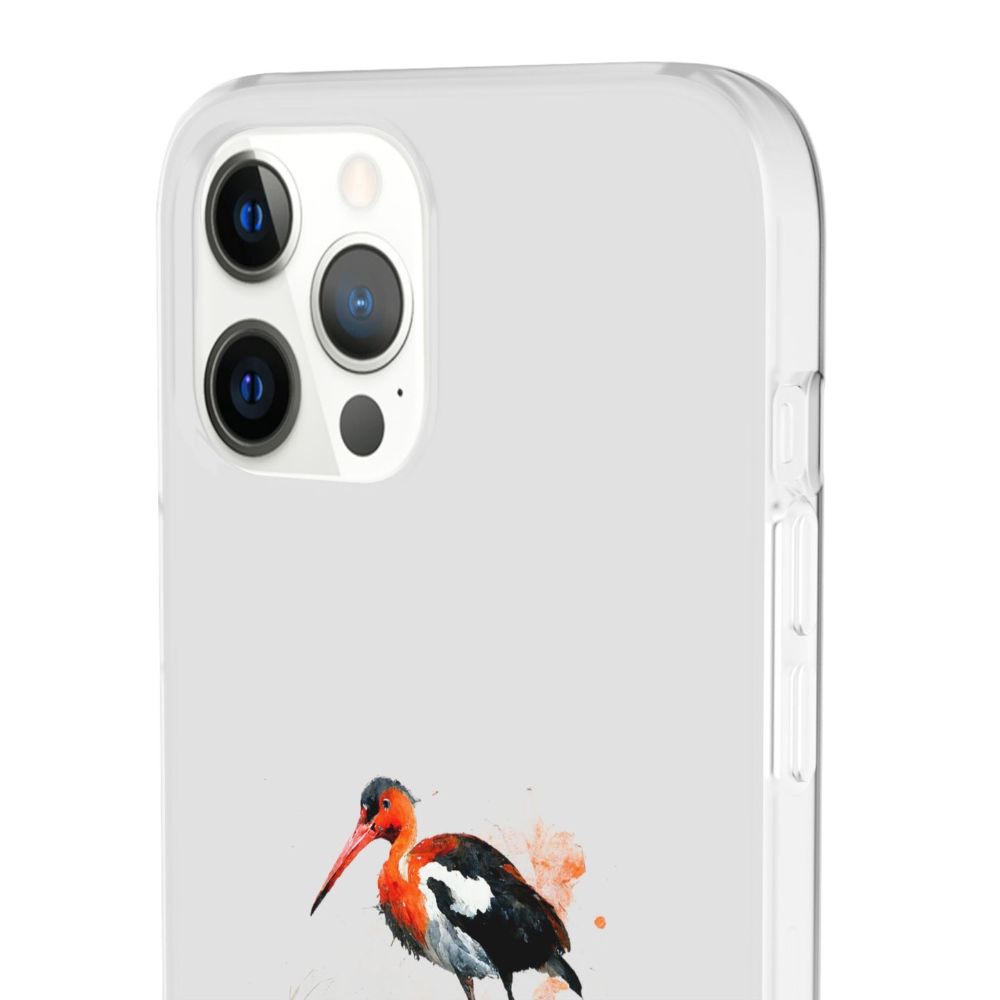 Bird Watercolor Phone Case — Painted Water Bird Flexi Case