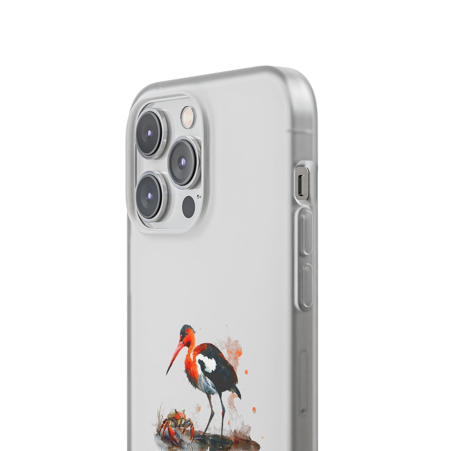 Bird Watercolor Phone Case — Painted Water Bird Flexi Case
