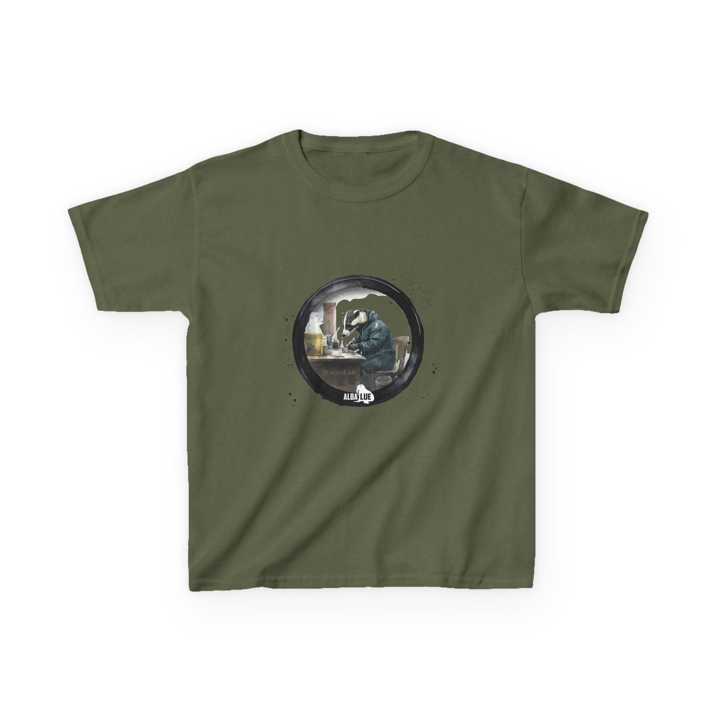 Badger in a Lab — Kids T-shirt