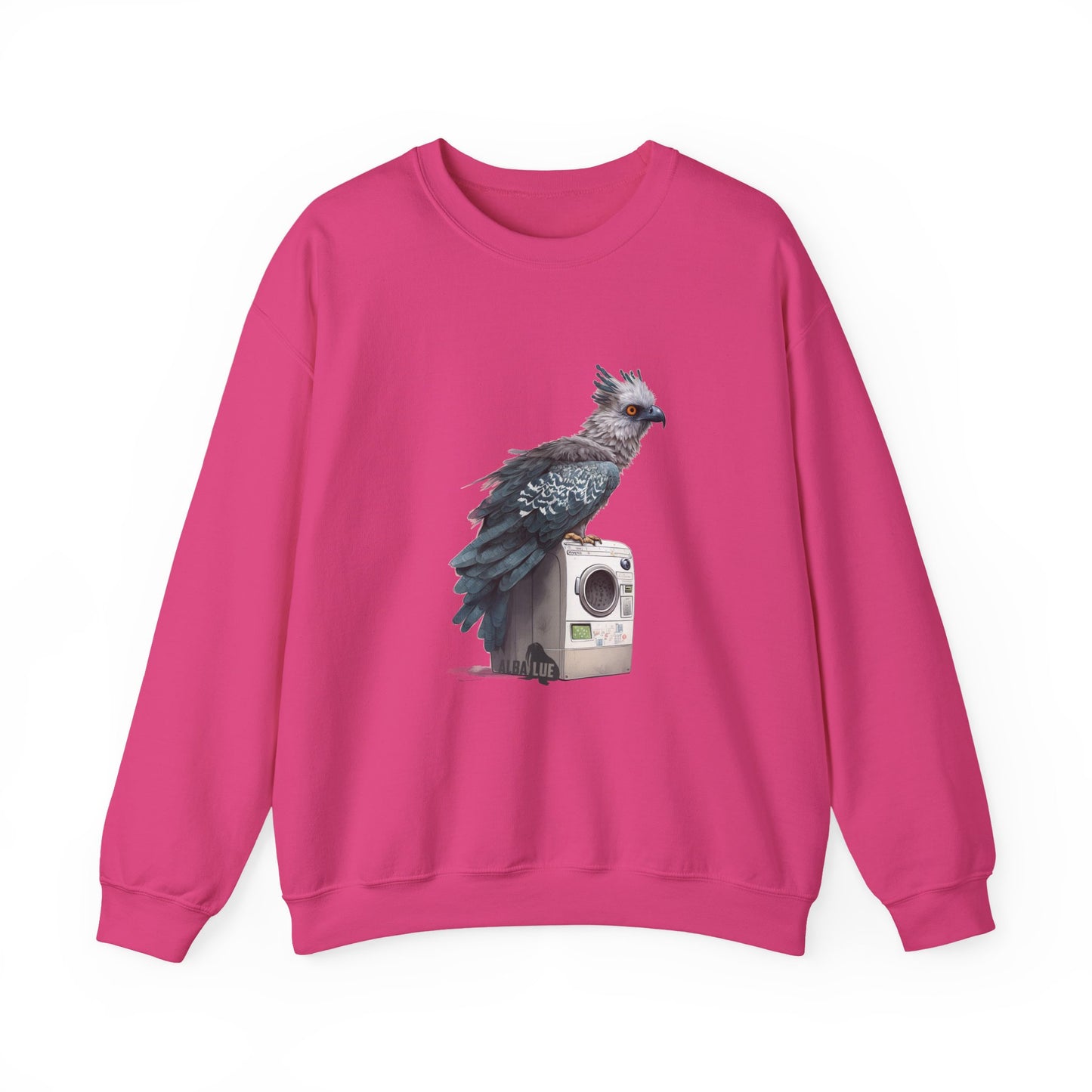 Harpy Eagle Sitting on a Washing Machine  - Crewneck Sweatshirt
