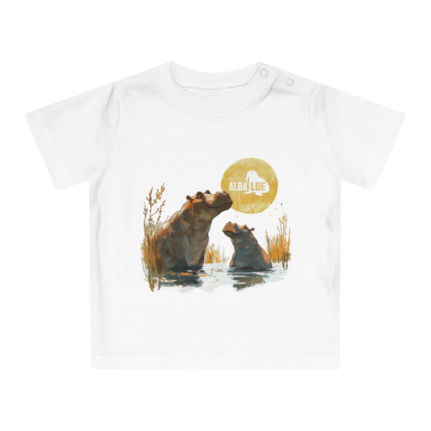 Two Hippos in Water - Toddler T-shirt