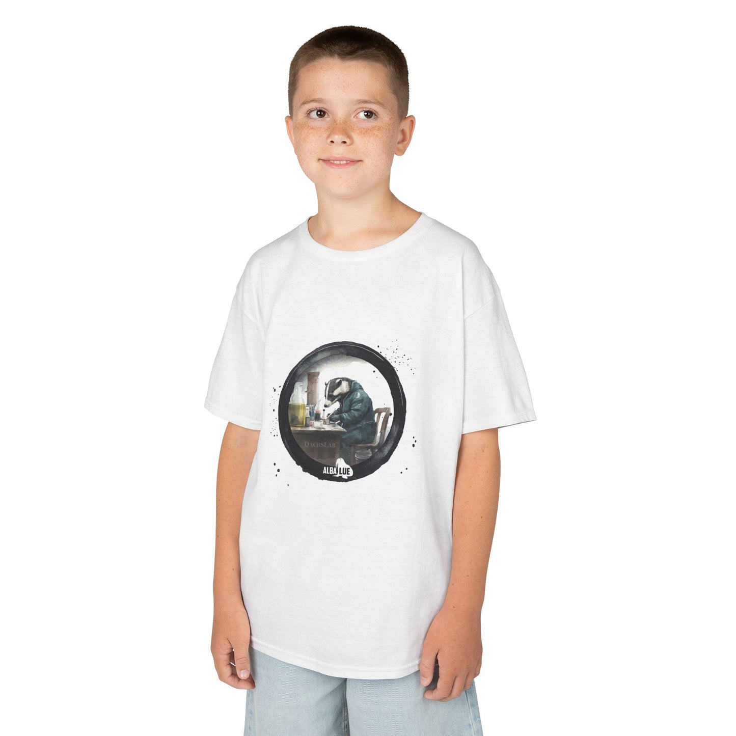Badger in a Lab — Kids T-shirt